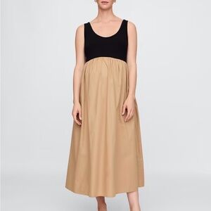 GAP Maternity Mixed Media Maxi Dress size S